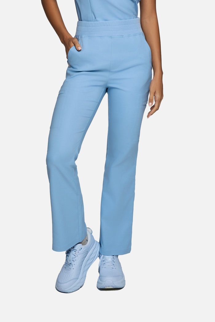 Sedona Slim Fit High Waisted Flare Scrub Pants