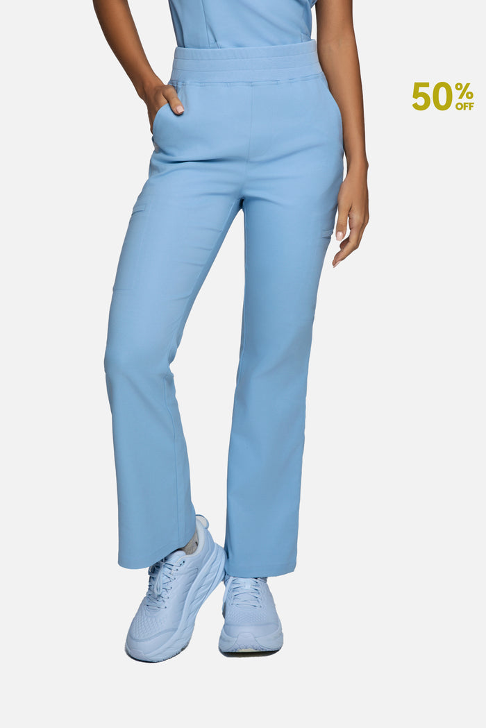 Sedona Slim Fit High Waisted Flare Scrub Pants