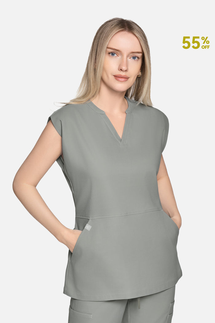 Fiona Sleeveless Scrub Top