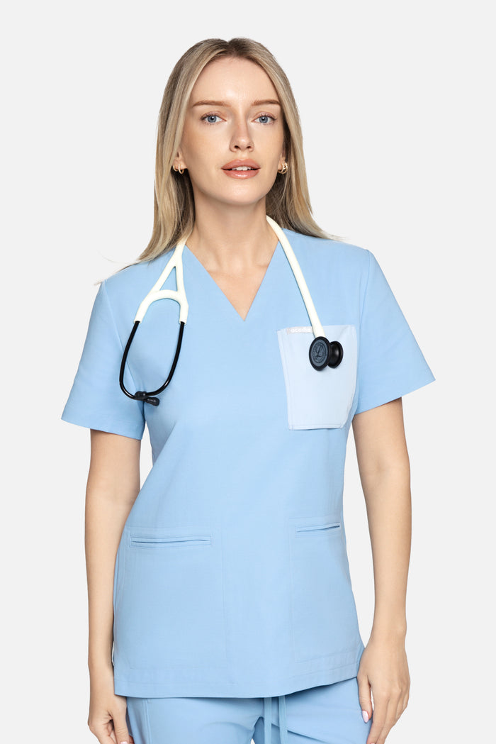 Alice Three-Pocket Scrub Top