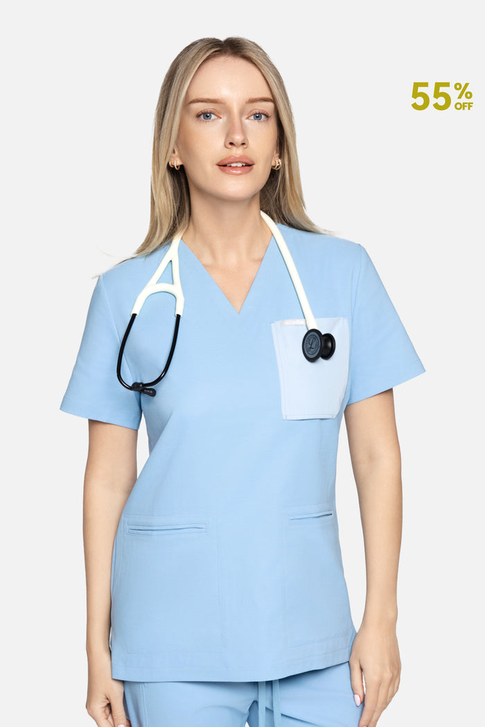 Alice Three-Pocket Scrub Top